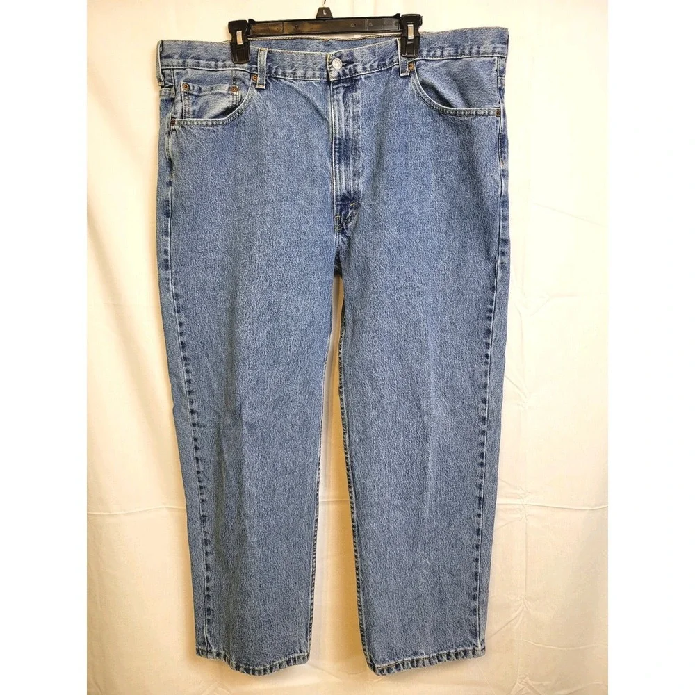 Levi's 550 Men's Medium Wash Denim Jeans - 44x29 - 100% Cotton - Good Condition